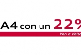 Estrena ahora un  Audi A4 con un 22% de descuento*. 