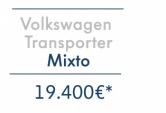 2 VOLKSWAGEN TRANSPORTER MIXTO  por 19.400€