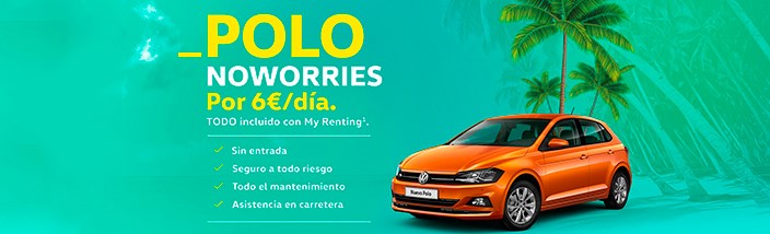 Oferta Volkswagen Polo NOWORRIES 6€/día
