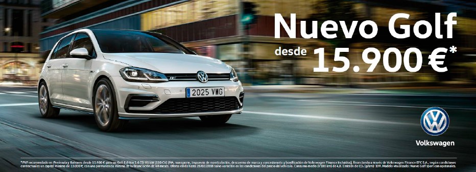 Volkswagen golf 15.900€