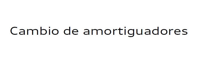 Amortiguadores Audi