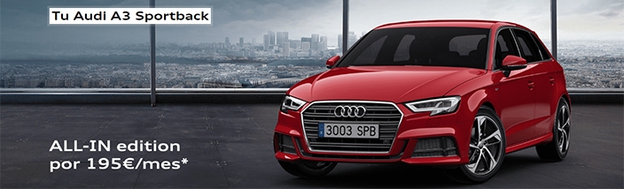 ¿Sueño o realidad? Audi A3 desde 195€/mes